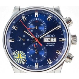 Mido 316l Refined Steel Multifunctional Watch Navy