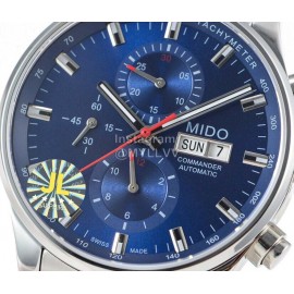 Mido 316l Refined Steel Multifunctional Watch Navy