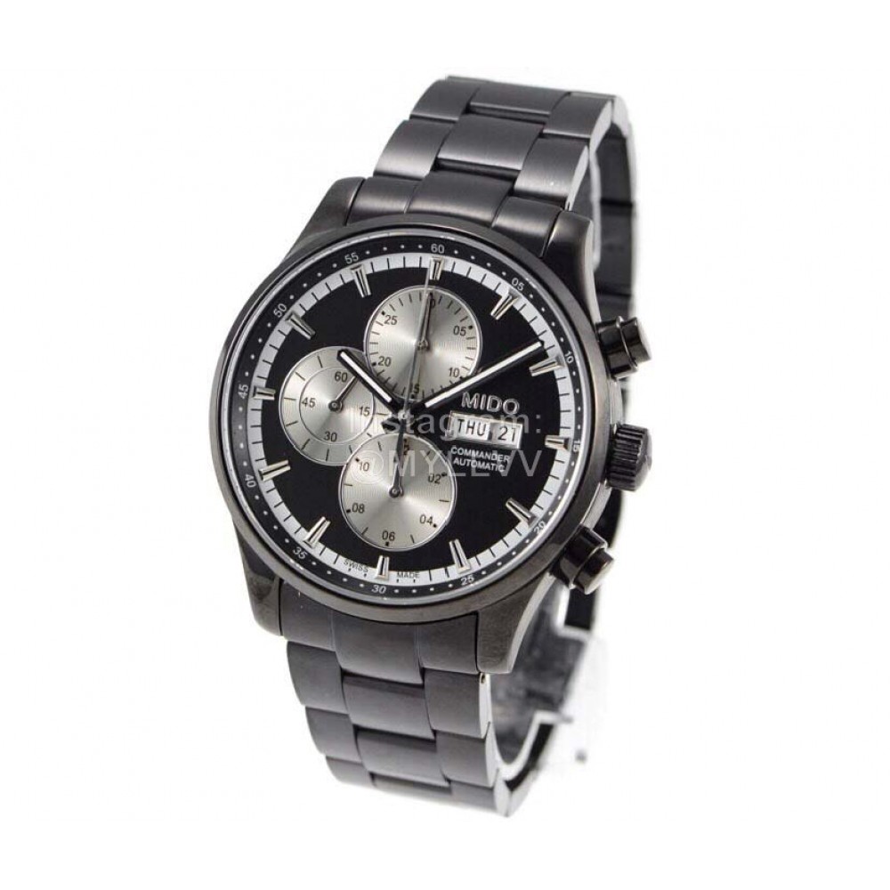 Mido New 316l Refined Steel Multifunctional Watch Black