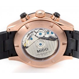 Mido Rose Gold 316l Refined Steel Multifunctional Watch