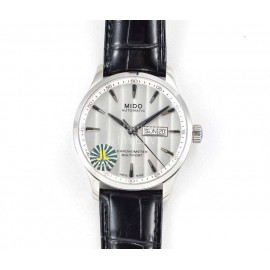 Mido 42mm Dial Leather Strap Mechanical Watch
