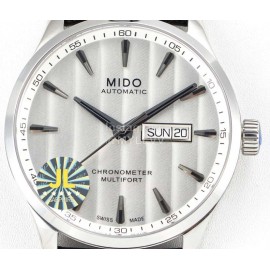 Mido 42mm Dial Leather Strap Mechanical Watch