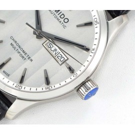Mido 42mm Dial Leather Strap Mechanical Watch