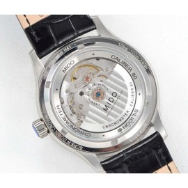 Mido 42mm Dial Leather Strap Mechanical Watch