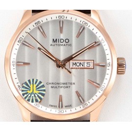 Mido New 42mm Dial Leather Strap Mechanical Watch