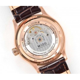 Mido New 42mm Dial Leather Strap Mechanical Watch