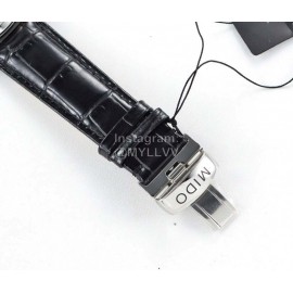 Mido New 42mm Dial Leather Strap Mechanical Watch Black