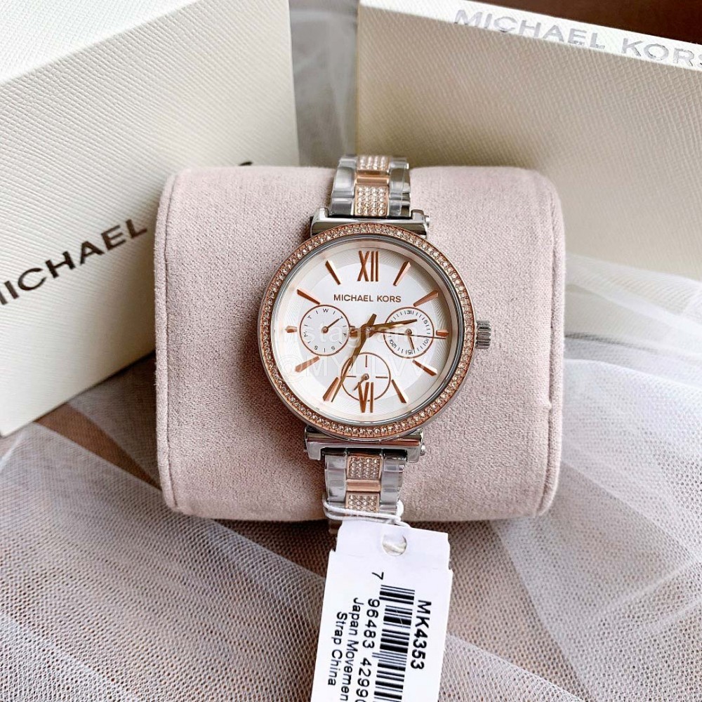 Michael Kors 34mm Dial Steel Strap Watch Mk4353