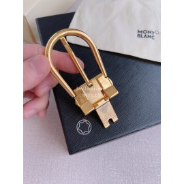 Montblanc Calf Leather Gold Pin Buckle 35mm Belt Black