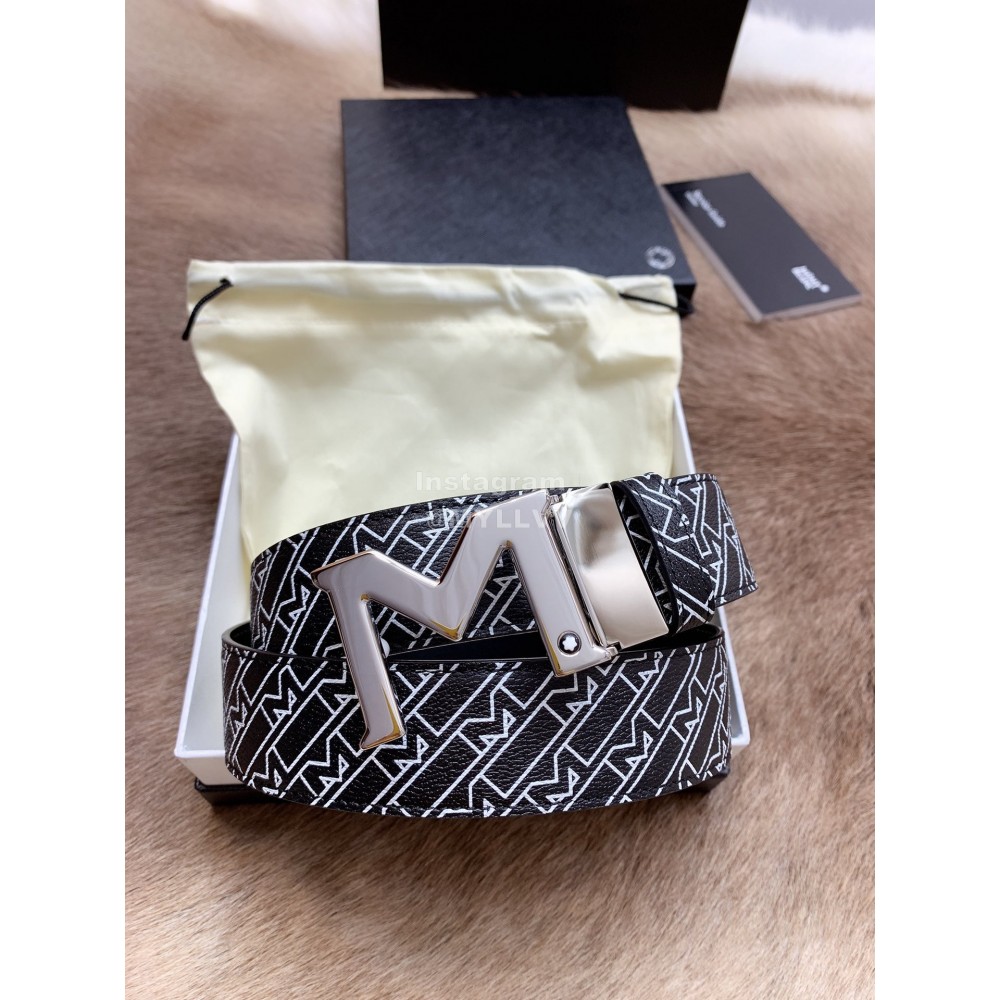 Montblanc Calf Leather Pure Copper M Buckle 35mm Belt