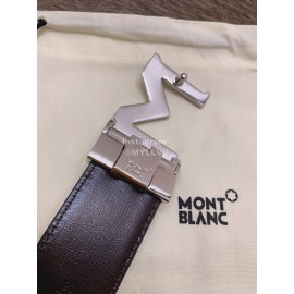 Montblanc Calf Leather Pure Copper M Buckle 35mm Belt Black