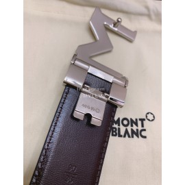 Montblanc Calf Leather Pure Copper M Buckle 35mm Belt Black