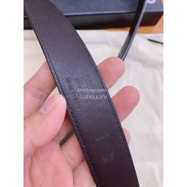 Montblanc Calf Leather Gold Pure Copper Pin Buckle 30mm Black Belt