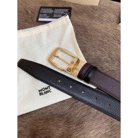 Montblanc Calf Leather Gold Pure Copper Buckle 32mm Belt