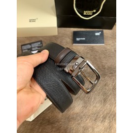 Montblanc Calf Leather Gun Color Pure Copper Buckle 32mm Belt
