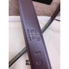 Montblanc New Double Side Calf Leather Pure Copper Pin Buckle 32mm Belt