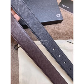 Montblanc New Double Side Calf Leather Pure Copper Pin Buckle 32mm Belt