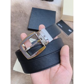 Montblanc New Double Side Calf Leather Pure Copper Pin Buckle 32mm Belt