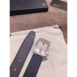 Montblanc Fashion Calf Leather Pure Copper Pin Buckle 32mm Belt