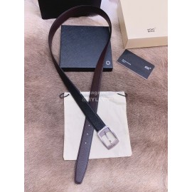 Montblanc Fashion Calf Leather Pure Copper Pin Buckle 32mm Belt