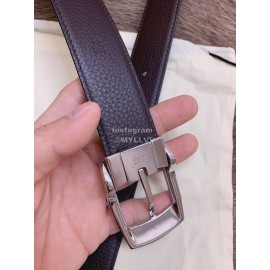 Montblanc Fashion Calf Leather Pure Copper Pin Buckle 32mm Belt