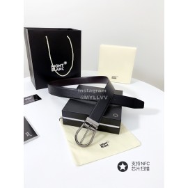 Montblanc Palm Calf Pure Gun Color Copper Buckle 34mm Belt