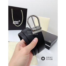 Montblanc Palm Calf Pure Gun Color Copper Buckle 34mm Belt