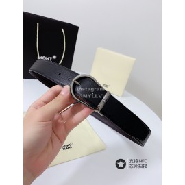 Montblanc Palm Calf Pure Gun Color Copper Buckle 34mm Belt