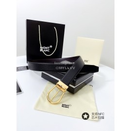 Montblanc Palm Calf Pure Gold Copper Buckle 34mm Belt