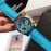 Mysterious Code Sapphire Glass Quartz Watch Blue