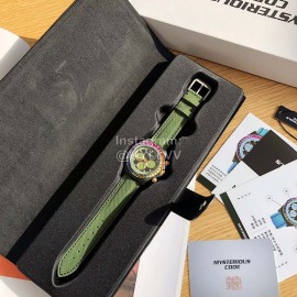 Mysterious Code Sapphire Glass Quartz Watch Green