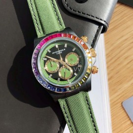Mysterious Code Sapphire Glass Quartz Watch Green