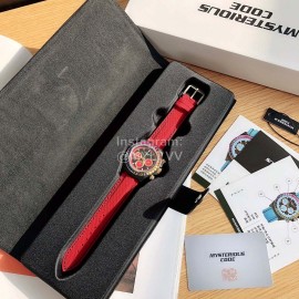 Mysterious Code Sapphire Glass Quartz Watch Red