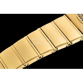 Omega G Factory 25mm White Dial Quartz Watch For Women Gold
