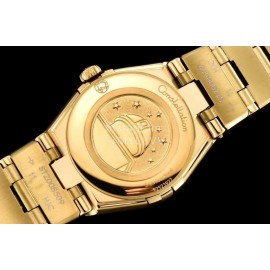 Omega G Factory 25mm White Dial Quartz Watch For Women Gold