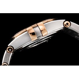 Omega G Factory 25mm White Dial Quartz Watch For Women Silver