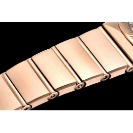 Omega G Factory 25mm Black Dial Quartz Watch For Women Rose Gold