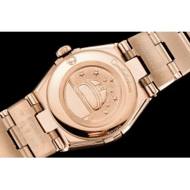 Omega G Factory 25mm White Dial Quartz Watch For Women Rose Gold