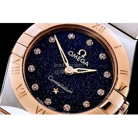 Omega G Factory New 25mm Black Dial Quartz Watch For Women