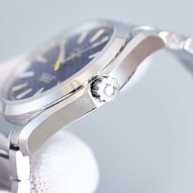 Omega 316l Steel Case Blue Dial Sapphire Crystal Watch