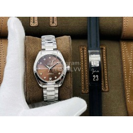 Omega Tws Factory Steel Strap 34mm Dial Mechanical Watch For Women