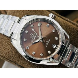 Omega Tws Factory Steel Strap 34mm Dial Mechanical Watch For Women