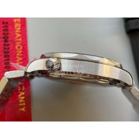 Omega 42mm Black Dial 316l Steel Case Watch