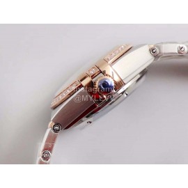 Omega 29mm Dial Diamond Steel Strap Watch Rose Gold