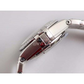 Omega 29mm Dial Diamond Steel Strap Watch Silver