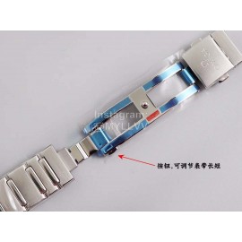 Omega 29mm Dial Diamond Steel Strap Watch Silver