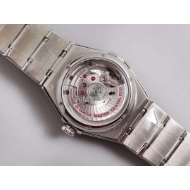 Omega 29mm Dial Diamond Steel Strap Watch Silver