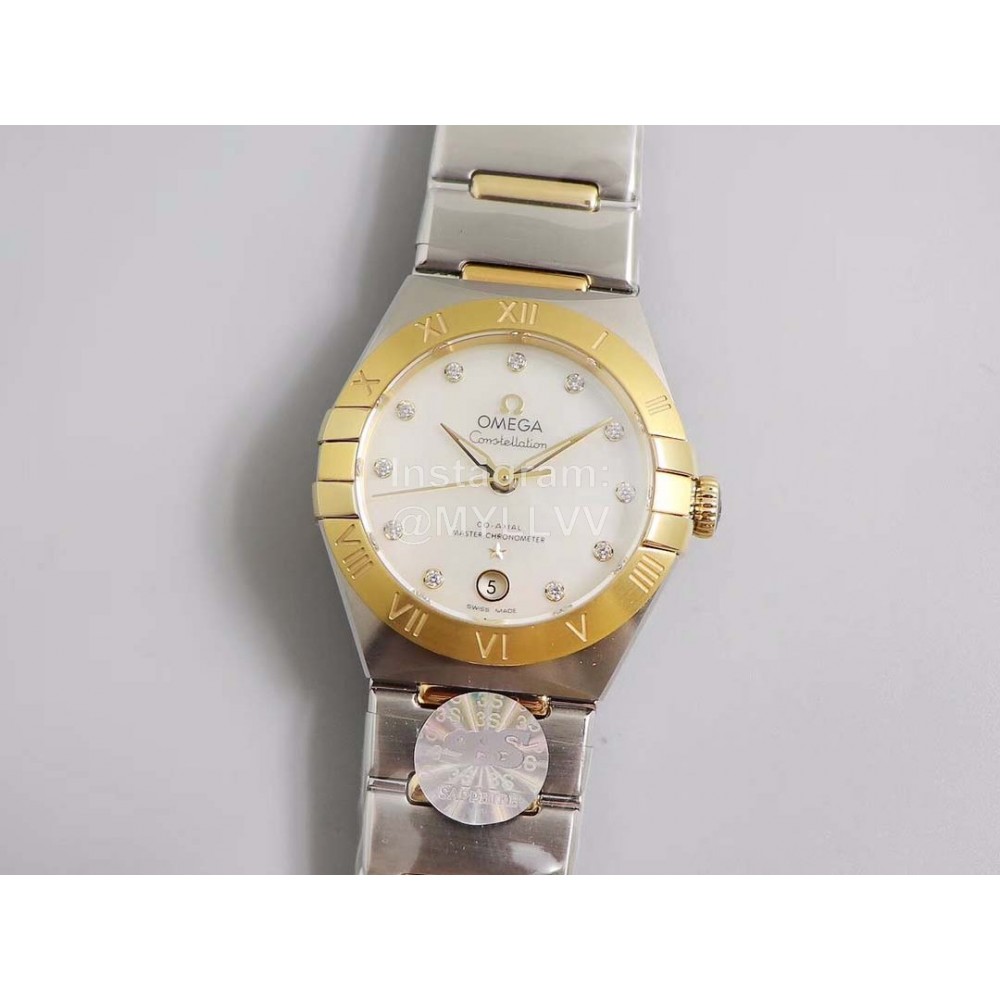 Omega Fashion 29mm Dial Steel Strap Watch