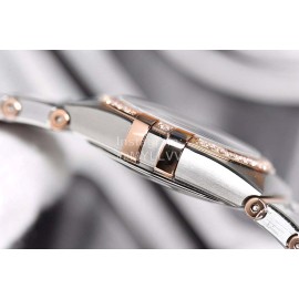 Omega 28mm Dial Diamond Steel Strap Watch