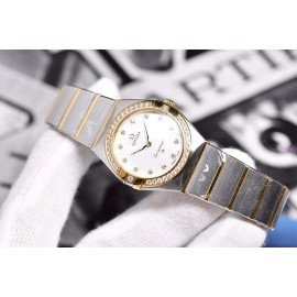 Omega Fashion 28mm Dial Steel Strap Watch